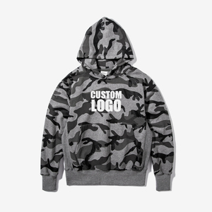 Sudadera con Capucha de Camuflaje Personalizada para Hombre, Talla Grande, 100% Algodón Terry, Ropa Urbana de Invierno - Product Image 3