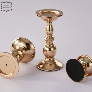 Bougeoir en métal vintage fait à la main support décoratif au design unique pour décorations de mariage/maison dernière version autre bougie - Product Image 5