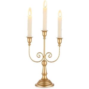 High Quality Wholesale Price Silver Candelabra 3 Arm <b>Candle</b> Holder for Wedding Decoration Christmas Handmade Candelabra - Product Image 6