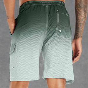 Short de bain de plage pour hommes Vente en gros bon marché Short de sport uni à séchage rapide grande taille Short de bain de fitness avec poches pour hommes - Product Image 6