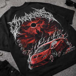 เสื้อยืดวินเทจลายริ้นสุดเท่ห์ รุ่นใหม่ สั่งทำพิเศษ ซักแบบวินเทจ พิมพ์ลายโลโก้ด้วยเทคนิค DTG คุณภาพพรีเมียม น้ำหนัก 300 กรัม ผ้าฝ้าย 100% ทรงหลวม ลายถักนูน 3 มิติ สำหรับผู้ชาย - Product Image 1