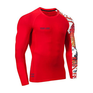 Rashguard – Protection contre les éruptions cutanées pour hommes, produit personnalisé, prix d'usine, meilleure vente, nouveau Design, Protection Uv, Rashguard pour hommes, Offre Spéciale - Product Image 4