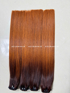 Prix d'usine Extensions de cheveux humains vietnamiens 100% Remy, tissées, permanentées, pour mèches de tissage lisses marron bicolores - Product Image 3