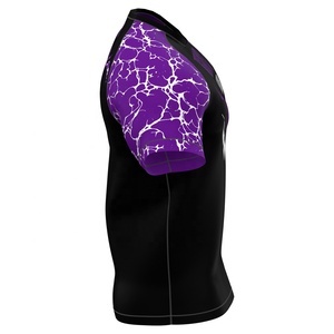 Conjunto de Rashguard y Pantalones Cortos de BJJ Personalizados para Hombre, Camiseta de Compresión de Manga Larga Sublimada para MMA y Grappling - Product Image 4