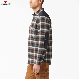 Camisa de Franela para Hombre, Talla Grande, Hecha a Medida, Manga Larga, Informal, Tejida, Sólida, Transpirable, Ropa de Calle, Diseño Popular de Alta Calidad en Oferta - Product Image 3