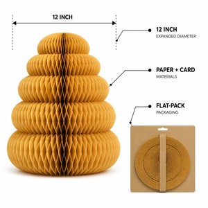 Honeycomb <b>Table</b> Centerpiece Paper Party Decorations Pop Up Centerpiece for <b>Birthday</b> Graduation New Year Party <b>Table</b> Decoration - Product Image 5