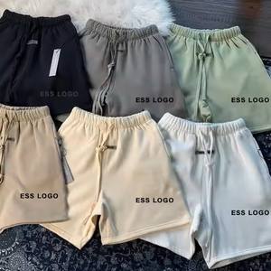 กางเกงขาสั้นผ้าตาข่ายสำหรับผู้ชายกางเกงขาสั้นผ้าตาข่ายผ้ายืด4ทางแห้งเร็วขนาดพลัสไซส์ลำลองสีพื้น - Product Image 6