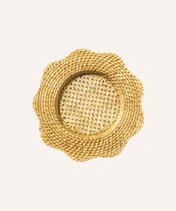 Mantel Individual de mimbre tejido resistente al calor, esteras de mimbre trenzadas, círculo bohemio, granja - Product Image 1