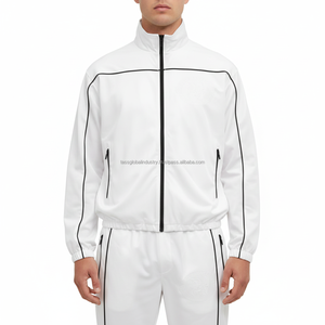 Conjunto Deportivo de Nylon Personalizado de Alta Calidad para Hombre, Chaqueta Cortavientos Impermeable y Reflectante de Primavera, Ligera, de Dos Piezas, Estilo Urbano, Todas las Tallas - Product Image 3