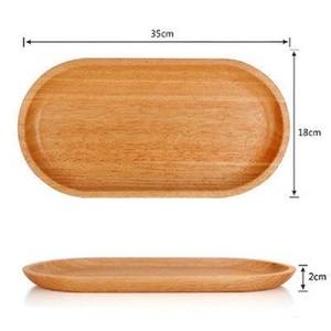 Bandeja Rectangular de Madera de Acacia Hecha a Mano, Accesorios de Cocina Personalizados para Uso Doméstico, Bandeja para Servir Té y Pasteles - Product Image 1