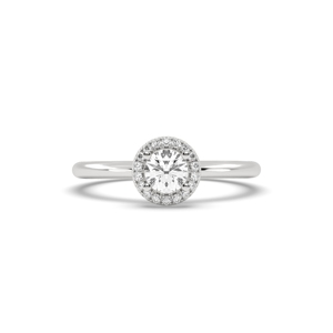 Bague halo en diamant cultivé en laboratoire AJRETAIL 1,07 carat, or blanc, couleur G, clarté VS1, certifiée IGI, cadeau pour anniversaire, mariage, fiançailles - Product Image 1