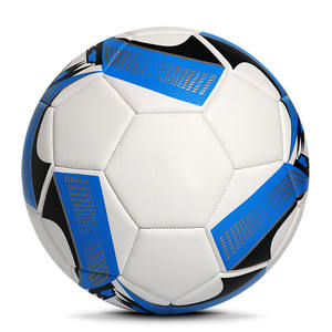 Alaay White Blue High <b>Rebound</b> Scuff Resistant PVC Soccer Balls Multi Functional Best Quality Machine Stitched Soccer Balls - Product Image 3