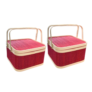 Top Product <b>Picnic</b> in Style: Eco-Friendly Bamboo <b>Baskets</b> with High Quality Export From Vietnam - Product Image 1