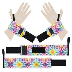 Correas de Muñeca con Gancho y Bucle para Levantamiento de Pesas y Entrenamiento de Fuerza, Soporte Reforzado de Algodón, Proveedor Mayorista OEM - Product Image 3