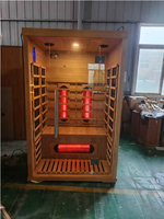 Sauna Interior Portátil Fácil de Montar 2025, Sauna Interior de Madera de Hemlock de Venta Caliente de Fábrica con Uso en Hoteles