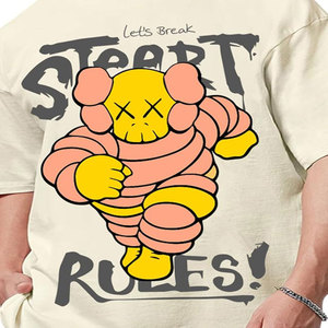 T-shirt uni blanc en gros Personnalisez votre logo Impression T-shirt en polyester et coton imprimé grande taille T-shirt pour hommes pour hommes - Product Image 4