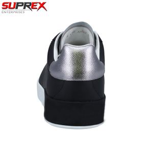 รองเท้าผ้าใบลำลองผู้ชาย Suprex Enterprises รุ่น Portofino สีดำ/เงิน ลายเสือดาว พื้น PU ป้องกันกลิ่น น้ำหนักเบา แบบผูกเชือก - Product Image 3