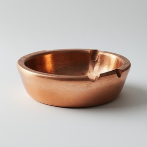 Designer Antique Finish Metal Ashtray with Round Shape and Polished Surface Eco-Friendly & Durable for Heritage Home Interiors - Product Image 1