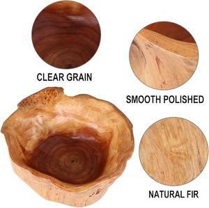 HF Crafts Bol en bois durable fait à la main avec polissage lisse pour une utilisation quotidienne en cuisine-Mélanger et servir des salades au prix de gros - Product Image 5