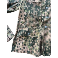Veste d'uniforme allemand Heer de style vintage de la Seconde Guerre mondiale, motif camouflage à pois, respirante, en acrylique, reproduction de haute qualité pour uniforme