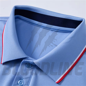 Chemise à manches courtes pour homme Bloodline, couleur unie, tricotée, respirante, en coton, coupe classique, marron - Product Image 4