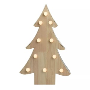 Sapin de Noël en bois fabriqué à la main avec des points Décor de fête pour les célébrations saisonnières Centre de table de vacances - Product Image 1