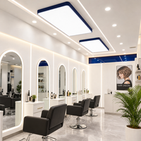Plafonnier suspendu LED dimmable sans ombre CE, lampe suspendue moderne pour salon de coiffure, salon de beauté, studio de danse, 6000K