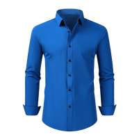 Kemeja Pria Premium Biru Muda Slim Fit Lengan Panjang Kancing Depan Formal Kantor Bisnis Pesta Pernikahan Elegan Klasik