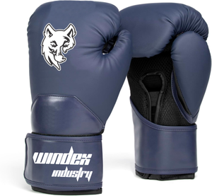 Guantes de boxeo con logotipo estampado personalizado, guantes de boxeo profesionales de piel de vaca sintética, guantes de boxeo para entrenamiento, venta al por mayor - Product Image 1