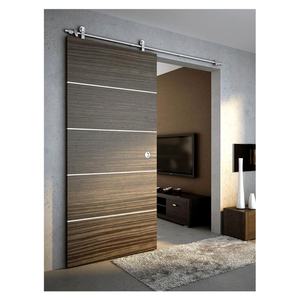 Puerta de Granero corrediza de vidrio templado respetuosa con el medio ambiente de buena calidad con espejo Puerta de Granero oculta Puerta de ducha de estilo de Granero moderno - Product Image 1