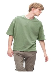 Camiseta de gran tamaño con hombros caídos de alta calidad al por mayor, camiseta gráfica con estampado personalizado de marca para hombre - Product Image 3