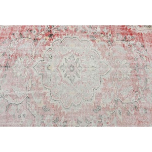 4.9x7.7 ft Rug, Vintage Turkish Rug, <b>Red</b> Animal Print <b>Wool</b> Rug - Product Image 5