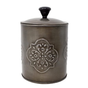 Metal <b>Canister</b> Customized Color Handmade Luxury <b>Set</b> Of Three Coffee Container Round Shape <b>Kitchen</b> Ware Wholesale Metal <b>Canister</b> - Product Image 6