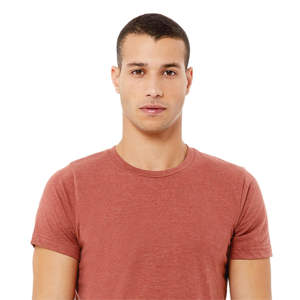 Heather Clay Unisex CVC Camiseta de manga corta: 52% Airlume peinado y anillo de algodón hilado, 48% Poly, 32 Singles, 4,2 oz - Product Image 4