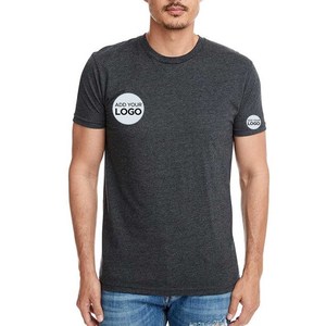 Camisetas Tri-Blend para hombre Logotipo personalizado Heather Black Tri-blend Blank Camiseta para hombre - Product Image 1