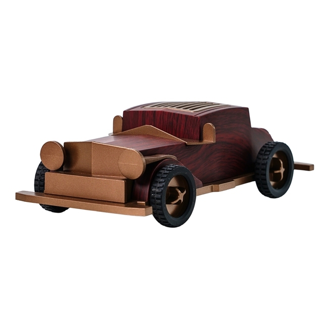 Newest Retro Wireless Portable Unique Design Wooden Classic Car Blue Tooth FM Audio Subwoofer Mini Speaker