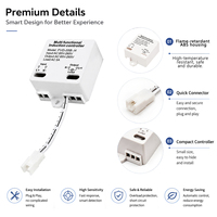 Relais de détection de mouvement infrarouge AC 85V/265V avec portée de détection de 5-8 cm, 60W/100W, IP21, intelligent pour armoire
