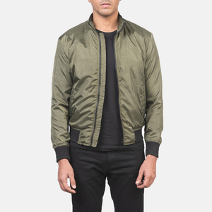 Veste universitaire en polaire personnalisée pour hommes, blouson bombardier décontracté de style basique à fermeture éclair grande taille pour la saison d'hiver vente en gros - Product Image 1