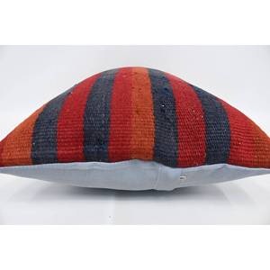 Multicolor Vintage Kilim Patchwork Wool Non-Slip Eco-Friendly Removable Washable <b>Bolster</b> <b>Pillow</b> 16x24 Inch Decorative Cushion - Product Image 5