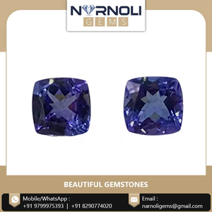 Las piedras preciosas cortadas con cojín de tanzanita Natural de 1,72 quilates más vendidas, Color azul profundo para la fabricación de joyas, formas ovaladas redondas facetadas - Product Image 6