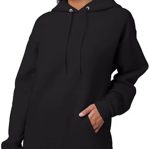 Sweat-shirts décontractés pour hommes en polyester/coton polaire, couleur unie, coupe régulière avec poche, écologiques, séchage rapide, respirants - Product Image 1