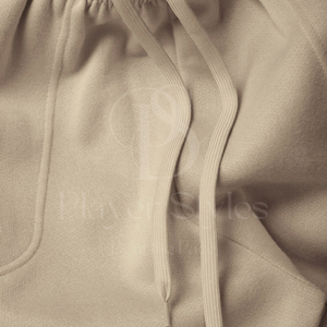 Pantalon de survêtement baggy personnalisé de haute qualité pour hommes en coton noir blanc léger jambe large plat mi Service OEM - Product Image 4