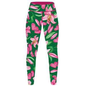 Leggings yoga wear taille haute femmes leggings en couleur unie impression graphique sublimation broderie sérigraphie et impression numérique - Product Image 3
