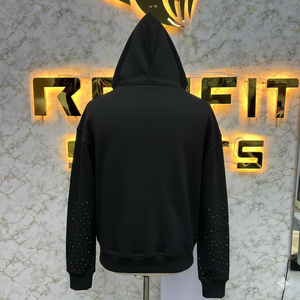 Sweat à capuche avec fermeture éclair de qualité pure, fabriqué en usine, à bas prix, pour hommes - Product Image 2