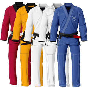 Kimono de Jiu Jitsu Brasileño Azul Rey con Costuras en Contraste Blancas, Tejido Perla de 450GSM, Uniforme de Grappling con Logotipo Personalizado para Equipo - Product Image 1