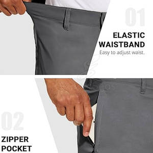 Pantalones Cortos de Golf de Lona Ligeros para Hombre, Ropa Deportiva Informal, Diseño Transpirable para Entrenamiento y Actividades al Aire Libre - Product Image 4