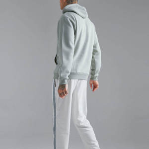 New Fashion Custom Made <b>Pullover</b> <b>Men</b> Hoodies Embossed Solid Pattern Factory Price Private Label - Product Image 2