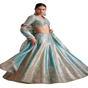 2023 специальный королевский дизайн Lahnga Choli Тяжелая вышивка Свадебная Lehenga Choli дизайн для свадьбы модная коллекция для девочек