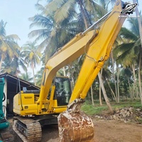 Excavatrice sur chenilles Komatsu PC120, 12 tonnes, compacte, hydraulique, d'occasion, du Japon, pour travaux de construction et terrassement municipal