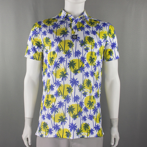 Camiseta de cuello de Polo para hombre de alta calidad nueva sublimación impresión Digital conjunto completo OEM fábrica patrón sólido estilo de moda - Product Image 4